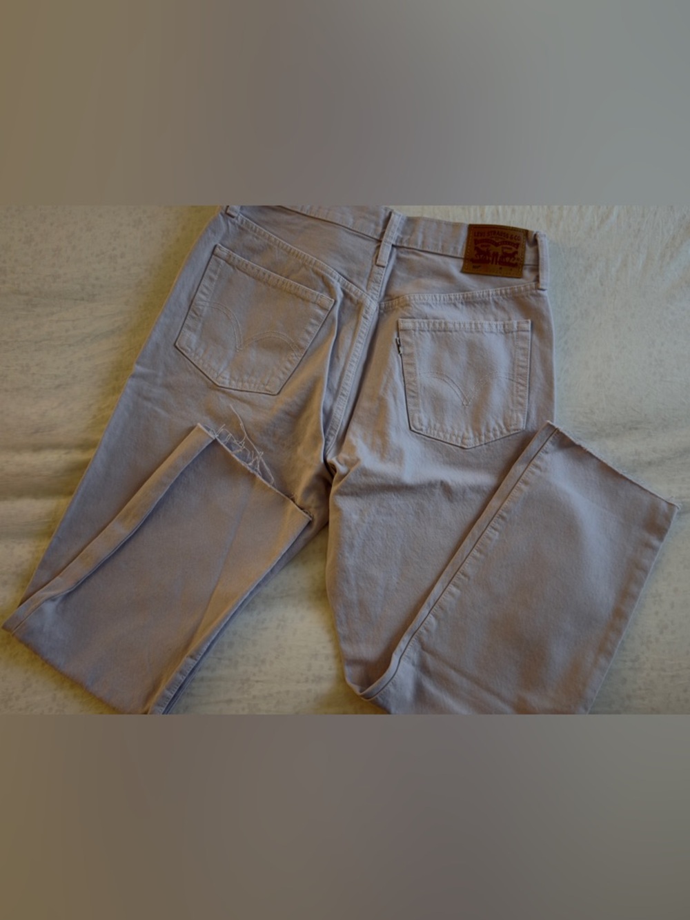 Levi's Men's Straight Jeans in Light Gray